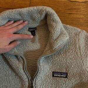 Patagonia Cream Sherpa Fleece Jacket